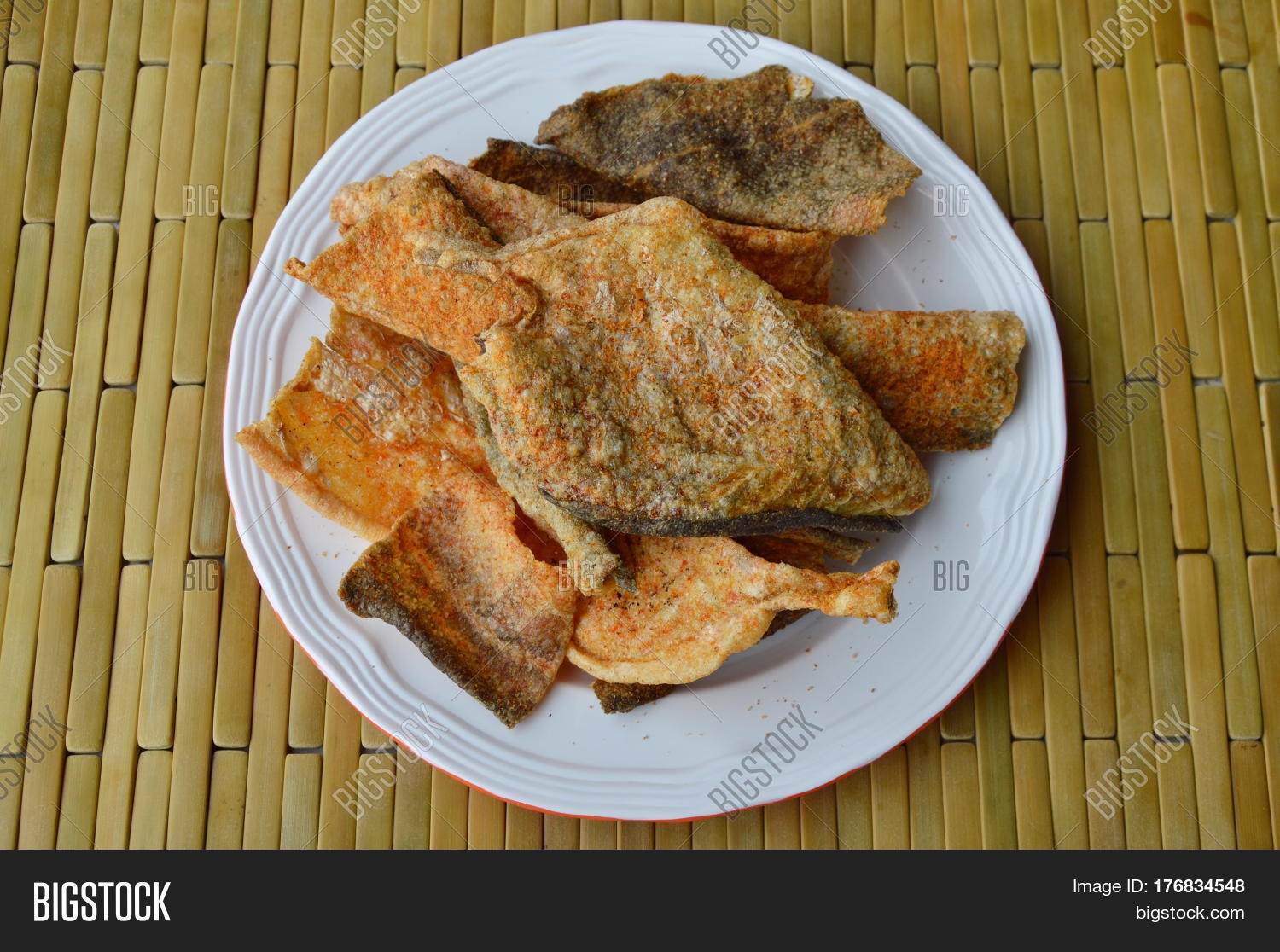 Crispy Fried Fish Skin Image & Photo (Free Trial) Bigstock