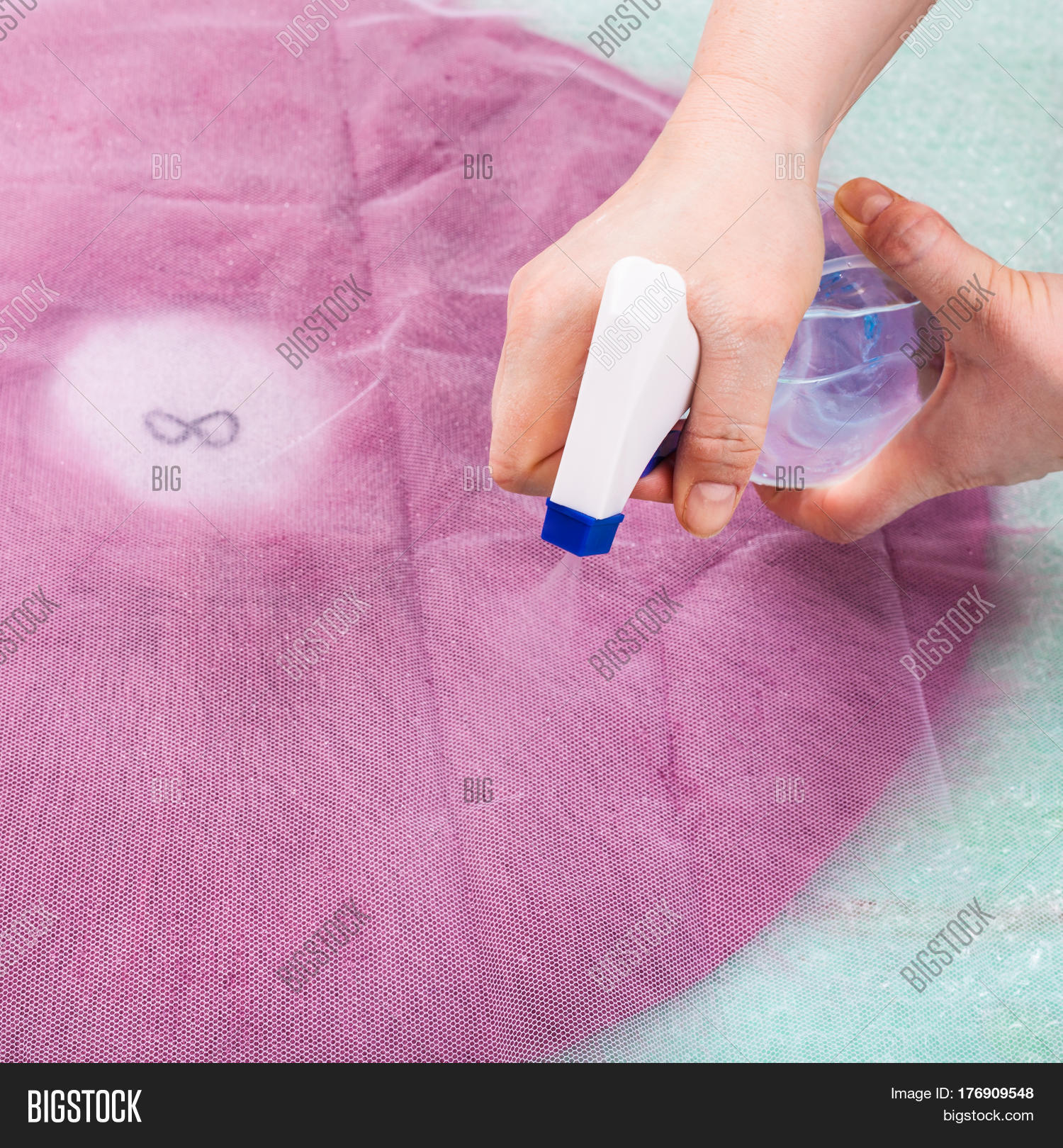 Wetting Wool Fibers On Image \u0026 Photo 