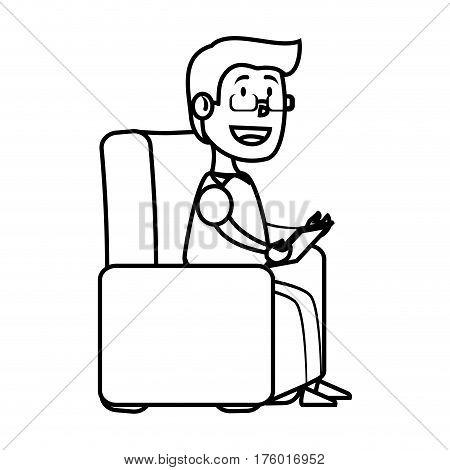 psychologist avatar character icon vector illustration design