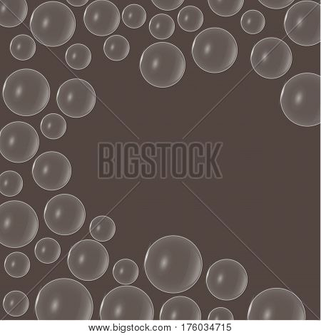 Air bubbles in porous chocolate of different sizes. Place under the text