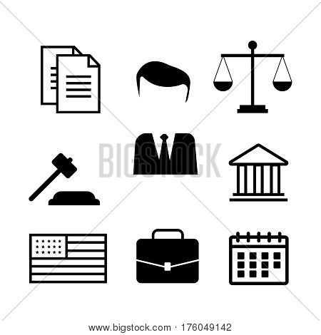 Voting and elections black vector icons eps10