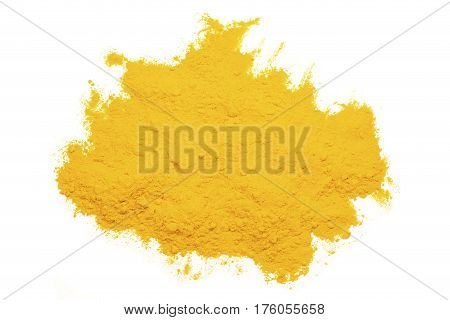 Tumeric - curcuma spice isolated on white