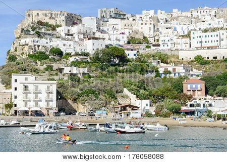 The Village Of Peschici On Gargano