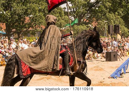 Wadkoping Orebro Sweden Juli 2016 Mediaval Fair With Market And Nights Reenactment