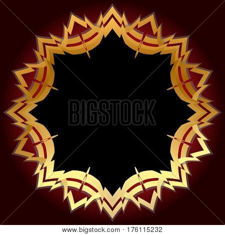 Shield golden gold vector design glossy symbol security emblem illustration.