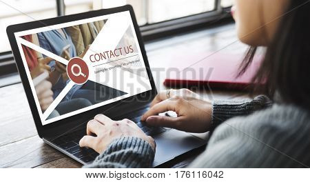 Support Service Contact Us Information Concept