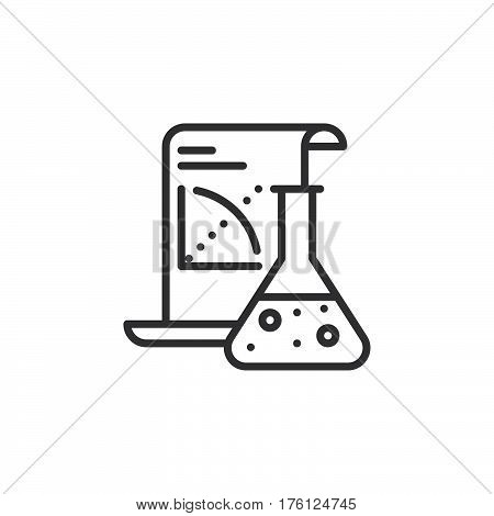 Science Application line icon outline vector sign linear pictogram isolated on white. Symbol logo illustration