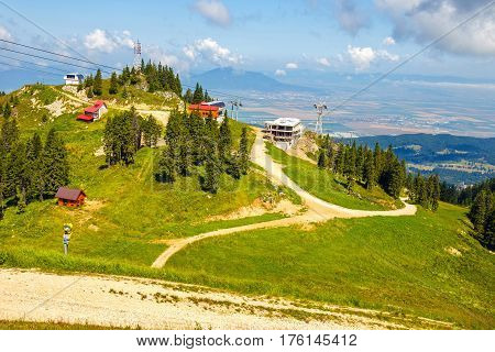 View From Postavarul Massif, Poiana Brasov, Romania