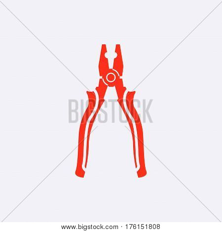 pliers icon stock vector illustration flat design