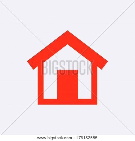 home icon stock vector illustration flat design