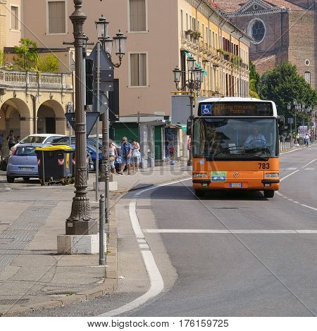 PADOVA, ITALY - JULY, 9, 2016: passenger regular-route bus in Padova, Italy