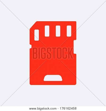 Micro sd card icon stock vector illustration flat designv
