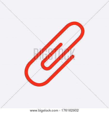 paper clip icon stock vector illustration flat design
