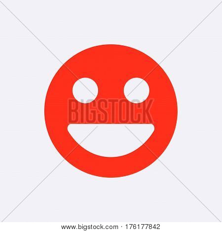 Smile icon stock vector illustration flat design