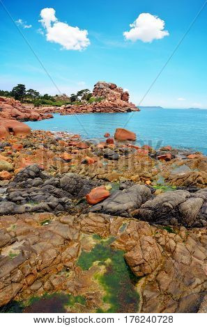 Ploumanach, Pink Granite Coast in Brittany, France