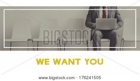 Businessman using laptop analysis data investment