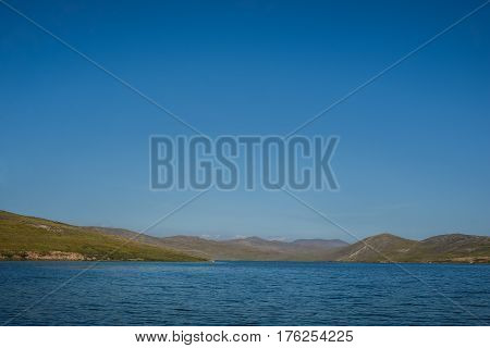 Baikal lake near Khuzhir villahe at Olkhon island in Siberia, Russia. Lake Baikal is the largest freshwater lake in the world.
