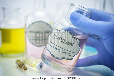 Tests For Research Of botulism, healtcare concept