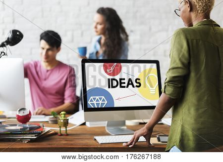 Creativity artistic ideas icon graphic
