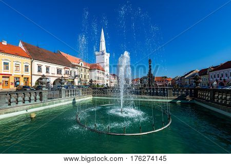 Peace Square in Kadan city, Czech Republic