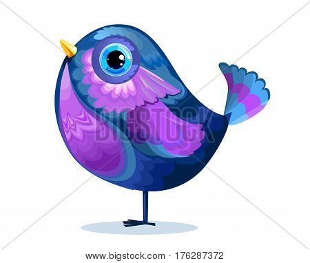 bird on a white background, vector bird