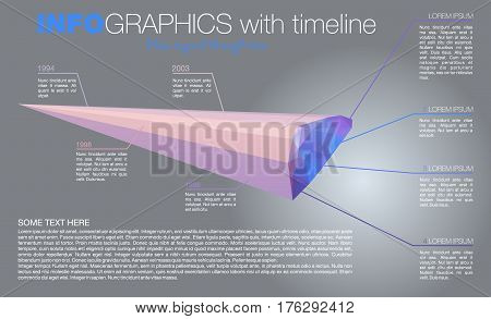 Infographic Timeline With Polygon