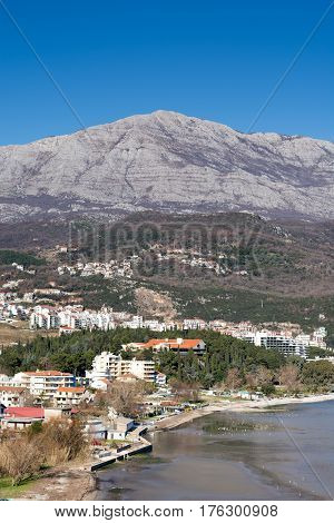 Igalo Town In The Montenegro On The Adriatic Sea