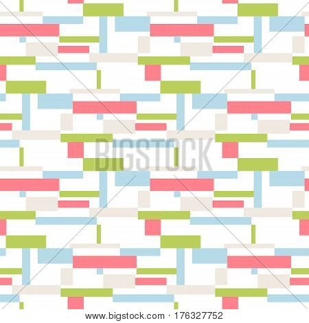 Geometric vector block stripe pattern. Pop art seamless background. Dynamic pattern with squares and stripes.