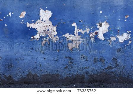 Broken Colored Wall Background.