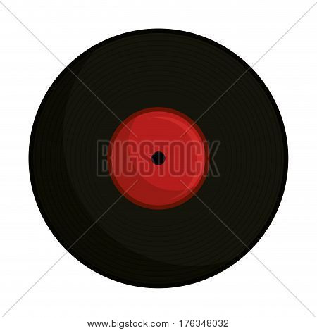 long play disk icon vector illustration design