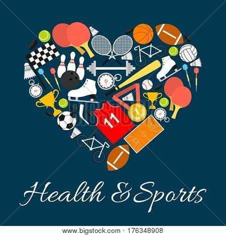 Health Sports Heart Vector & Photo (Free Trial) | Bigstock