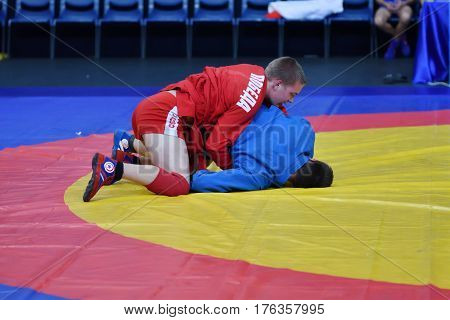 Orenburg, Russia - 29 October 2016: Boys Competitions Sambo