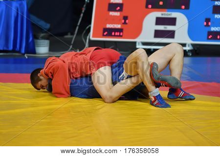 Orenburg, Russia - 29 October 2016: Boys Competitions Sambo