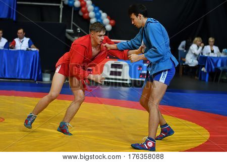 Orenburg, Russia - 29 October 2016: Boys Competitions Sambo
