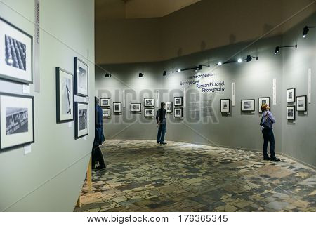 MOSCOW RUSSIA - March 12: Encyclopedia of Photography (1891-1991) VDNH. Exhibition of Achievements of the National Economy - use photo only for editorial purposes.