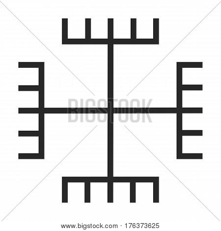 Paganism Symbol Vector Icon