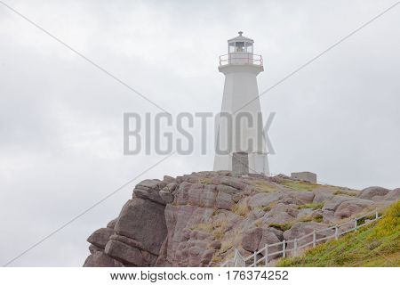 Working Lighthouse Cape Spear Historic Site Canada