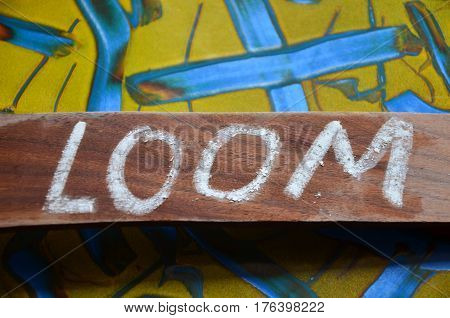 word loom on a  abstract colorful background