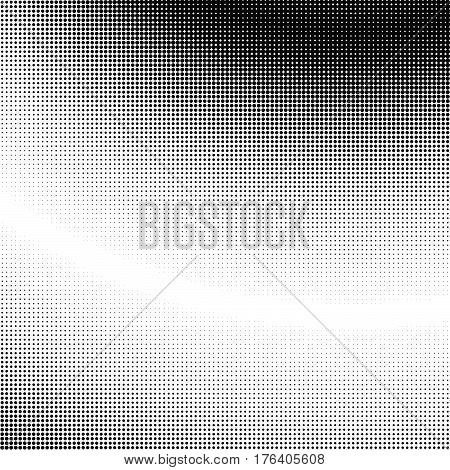 Halftone Gradation / Gradient Pattern, Abstract Geometric Pointillist Texture