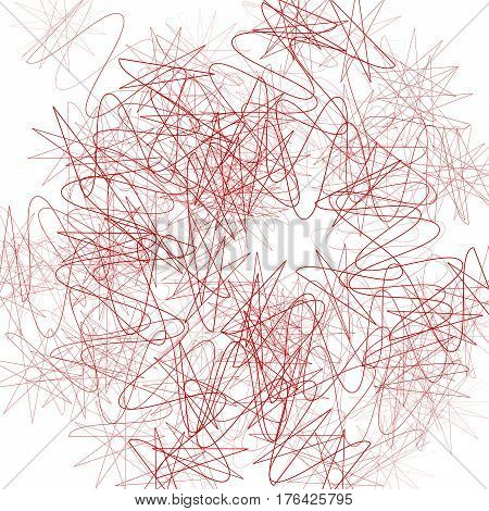 Random Squiggly Lines Abstract Monochrome Pattern, Texture