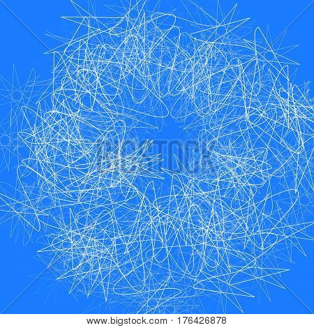Random Squiggly Lines Abstract Monochrome Pattern, Texture