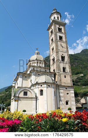 Basilica Of Madonna At Tirano