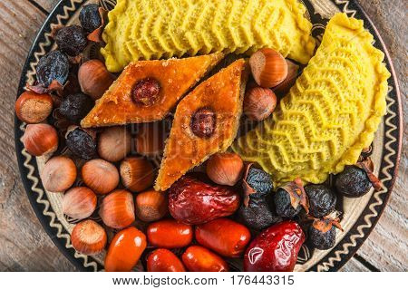 Eastern sweets to Novruz holiday. Novruz decoration