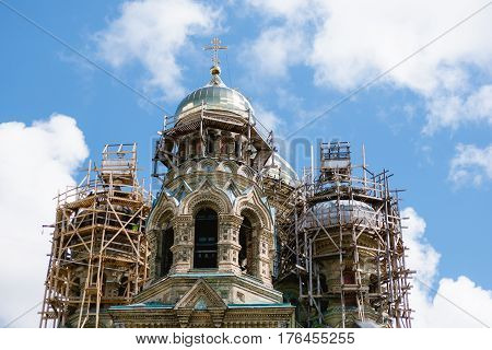 Cathedral began to build in 1901 and the Russian Tsar Nicholas II and his family in St. Petersburg nobles took part in a solemn cathedral cornerstone dedication ceremony. The first worship service and church consecration took place in 1903.