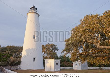 Ocracoke Island Lighthouse Outer Banks Obx Nc Us