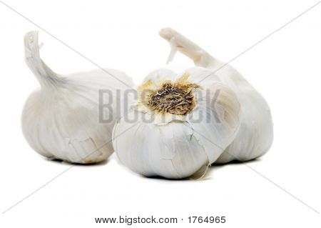 Three Garlic Bulbs
