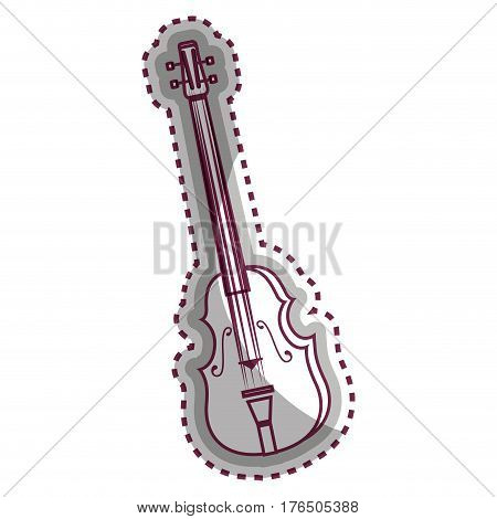 chello instrument isolated icon vector illustration design