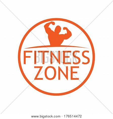 fitness zone lettering. for sport, where the sport of bodybuilding