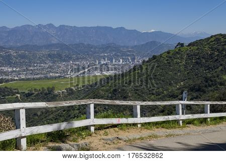 Aerial View Of The Burbank Aera