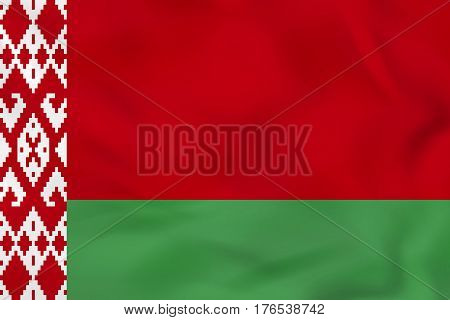 Belarus Waving Flag. Belarus National Flag Background Texture.